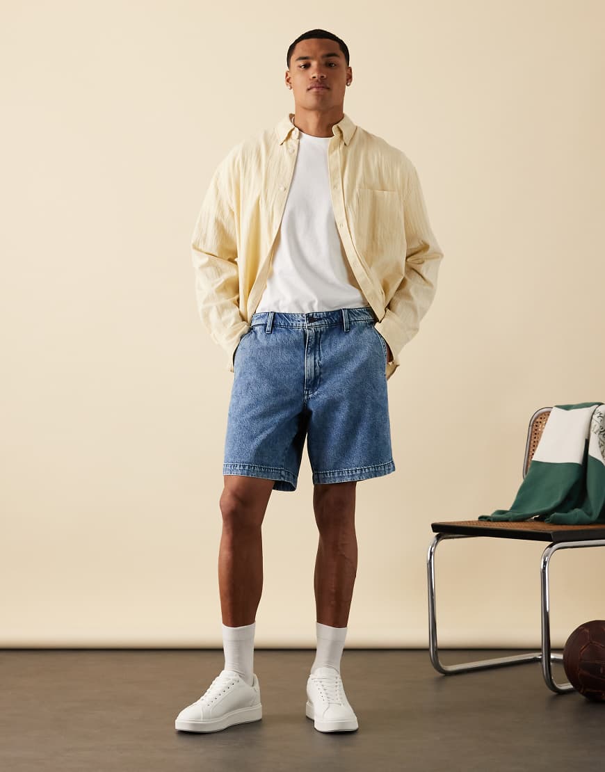 Levi's - XX Authentic - Chino-Jeans-Shorts in Mittelblau Levi's - XX Authentic - Chino-Jeans-Shorts in Mittelblau von Levi's