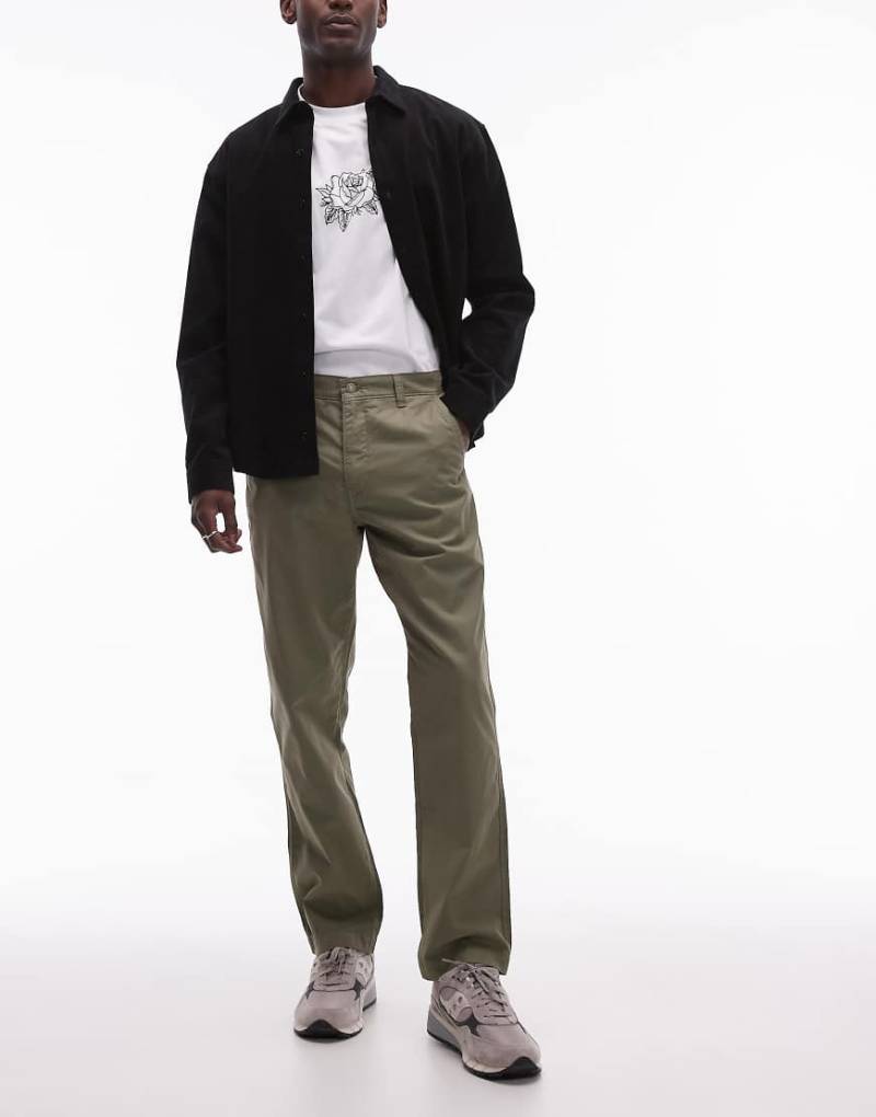 Levi's - XX Chino Authentic - Stückgefärbte Relaxed-Fit-Hose aus Twill in Mittelgrün von Levi's