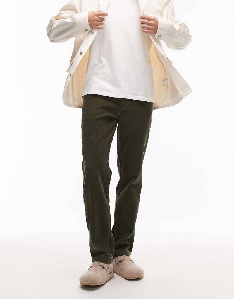 Levi's - XX Chino Authentic - Weite Relaxed-Fit-Hose aus Cord in Dunkelgrün von Levi's