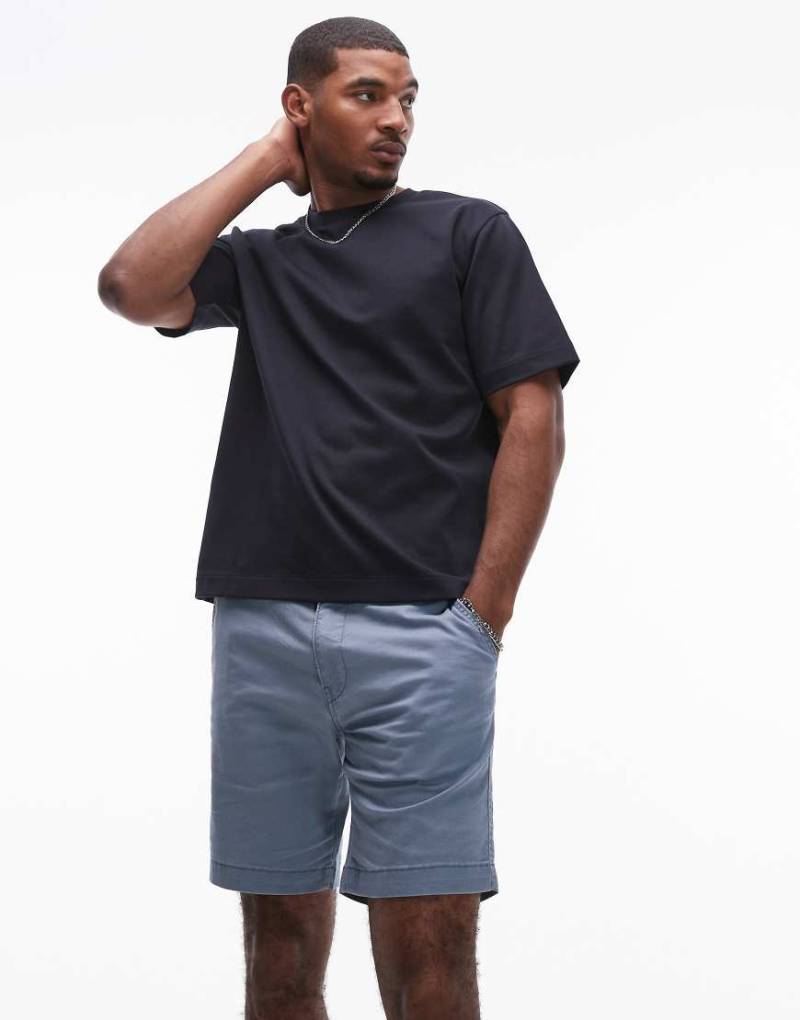 Levi's - XX - Gerade geschnittene Chino-Shorts aus Baumwollleinen in Mittelblau Levi's - XX - Gerade geschnittene Chino-Shorts aus Baumwollleinen in Mittelblau von Levi's