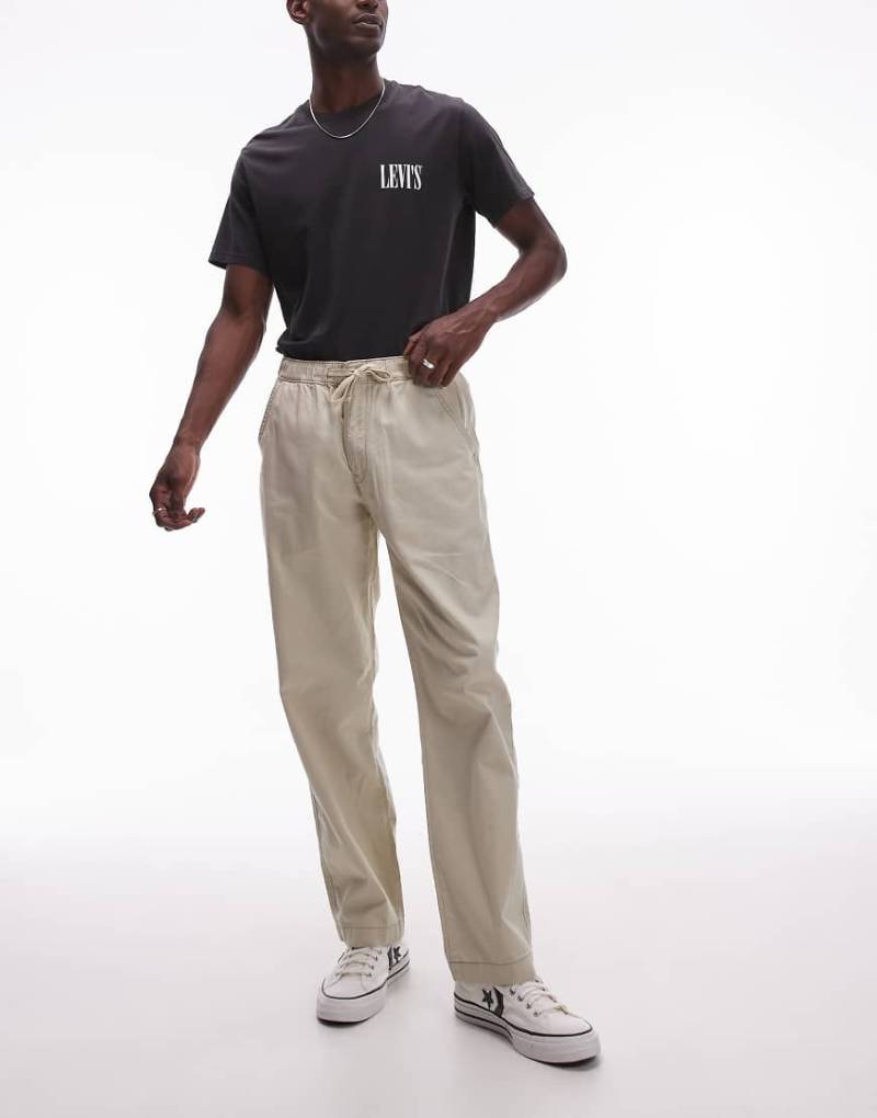 Levi's - XX - Lässige, locker geschnittene Chinohose aus Baumwoll-Leinen in Beige-Neutral von Levi's