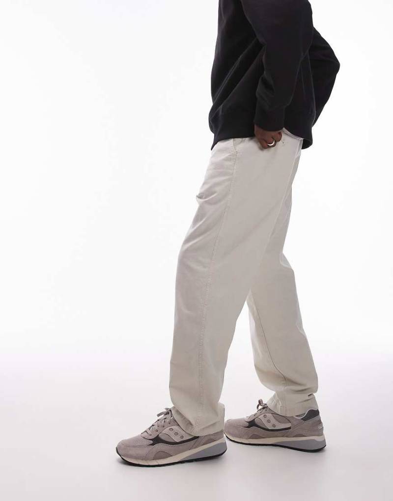 Levi's - XX - Locker geschnittene Chino-Hose aus Baumwoll-Leinen-Mix in Hellgrau mit geradem Bein von Levi's