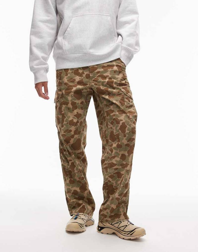 Levi's - XX - Weite Cargohose aus Ripstop in Beige mit Military-Muster-Neutral von Levi's