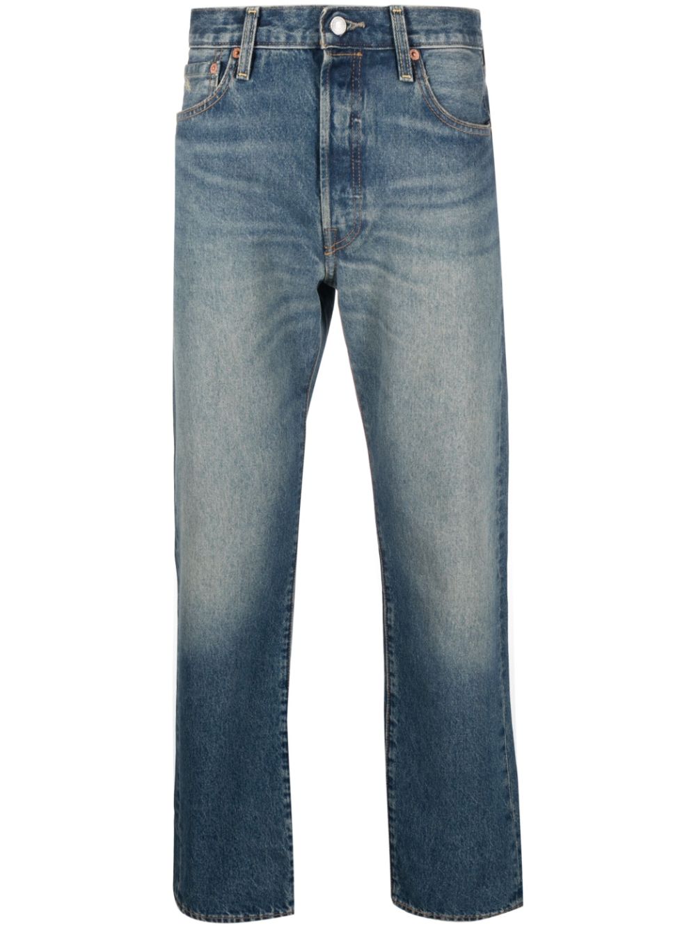 Levi's Halbhohe Straight-Leg-Jeans - Blau von Levi's