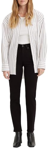 Levi's Damen 724™ High Rise Straight Jeans,Night is Black,31W / 32L von Levi's