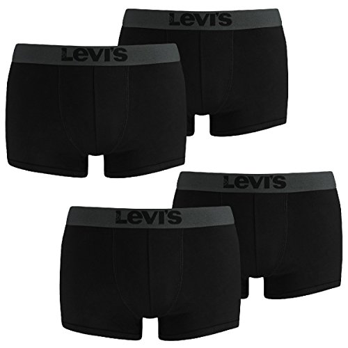 Levis Herren 200SF Trunk 4er Pack, Größe:L;Farbe:Jet Black (884) von Levi's