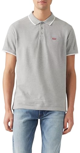 Levi's Herren Housemark Polo Hemd, Quarter Tipping Mid Tone Grey Heather Pique, XS von Levi's