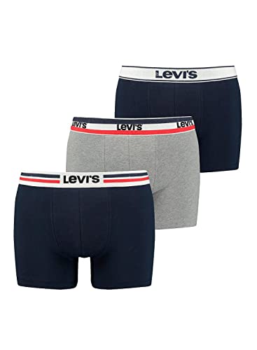 Levis Men Giftbox Iconic Boxer Brief 701220655 3er Pack, Sortiert, L von Levi's