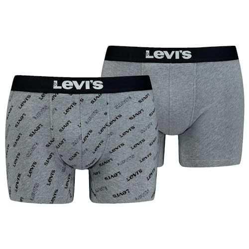 Levi's Herren Boxer Underwear, Grey / Black, M von Levi's