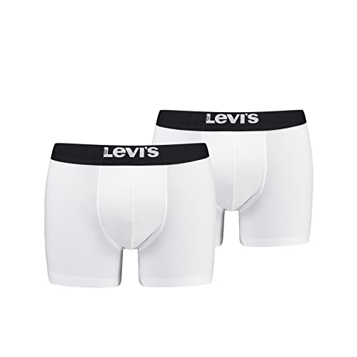 Levi's Herren Solid Basic Boxer, White/Black, L von Levi's