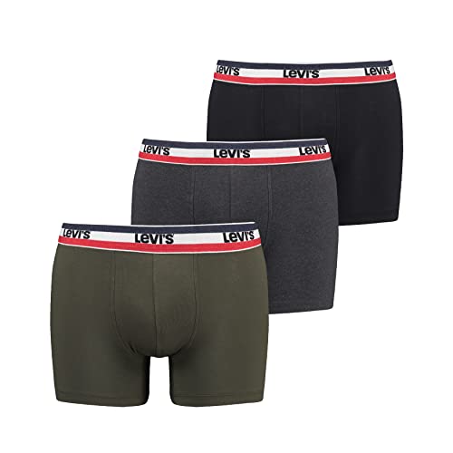 Levi's Herren Boxer, Khaki, M (3er Pack) von Levi's