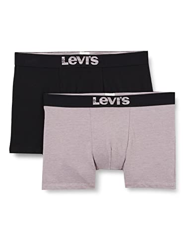 LEVIS Mens Optical Illusion Organic Cotton Boxer Brief Retroshorts, Orchid Bloom, Small (2er Pack) von Levi's