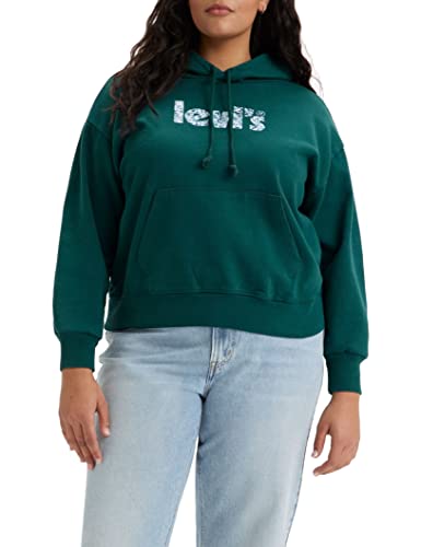 Levi's Damen Plus Size Graphic Standard Hoodie , Poster Logo Diamond Fill Deep Sea Moss, Grün, 3X von Levi's