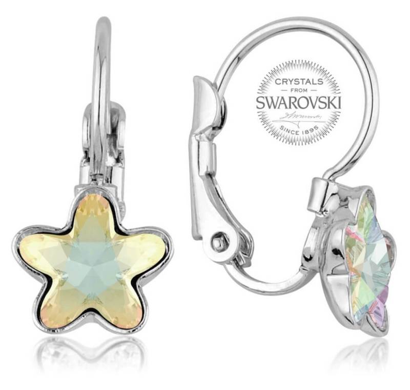 Levien Ohrring-Set Girl´s earrings with rainbow crystal STARBLOOM von Levien
