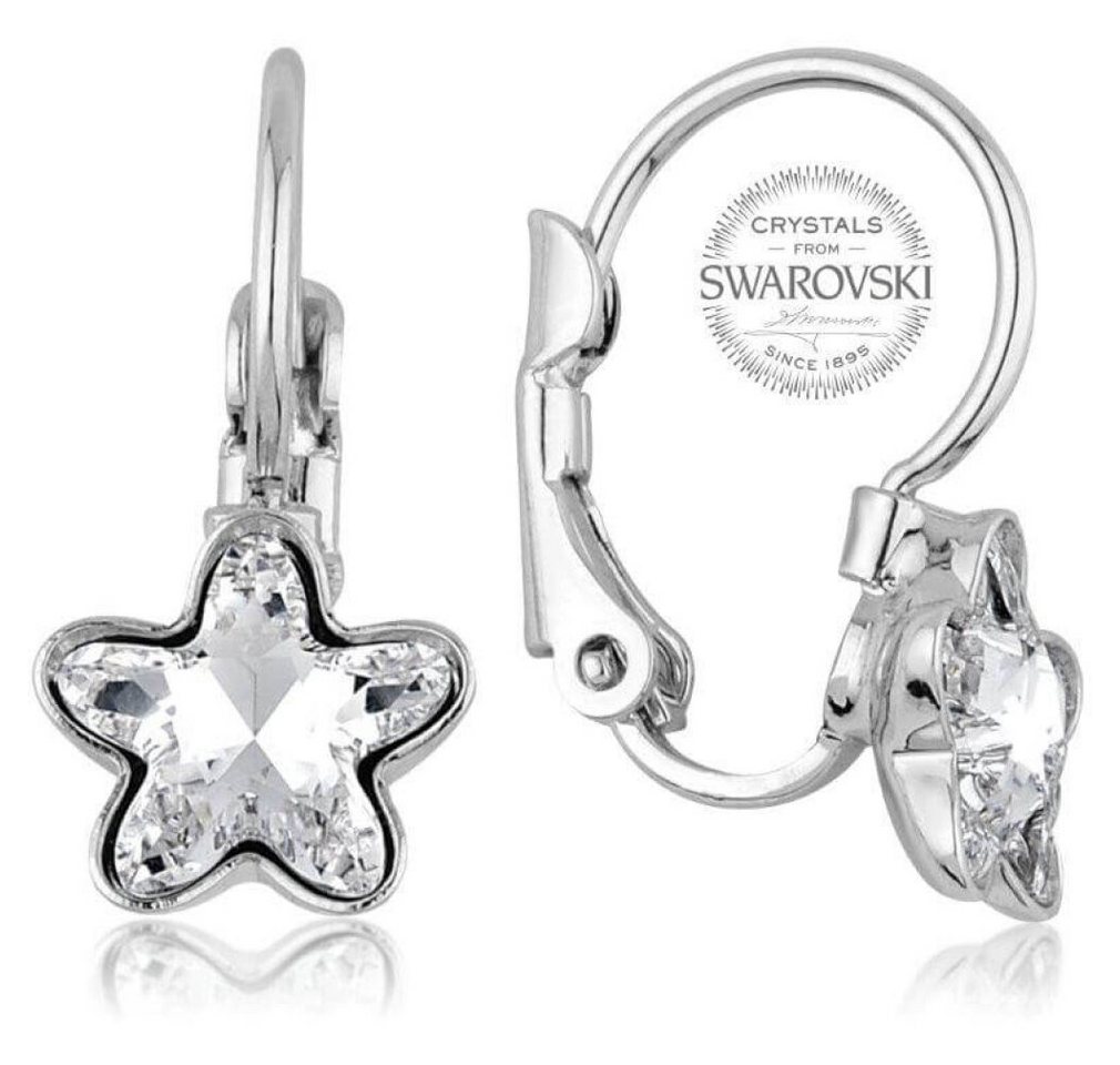 Levien Ohrring-Set Girlish earrings with clear crystal STARBLOOM von Levien