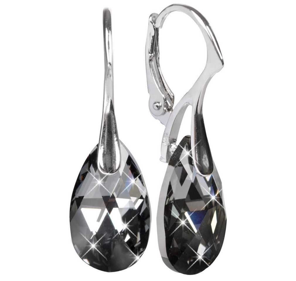 Levien Ohrring-Set Mysterious earrings with Pear Silver Night crystals von Levien
