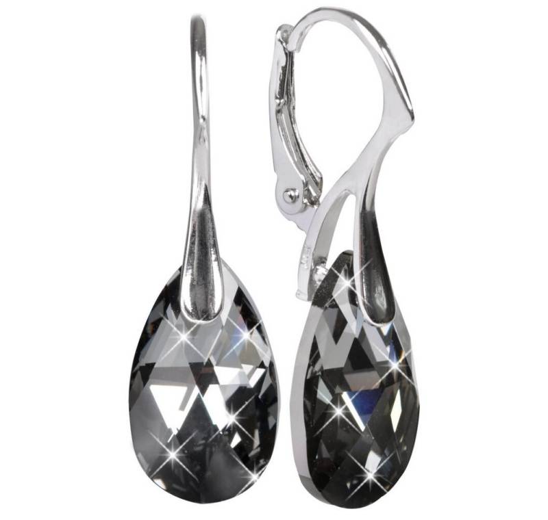 Levien Ohrring-Set Mysterious earrings with Pear Silver Night crystals von Levien