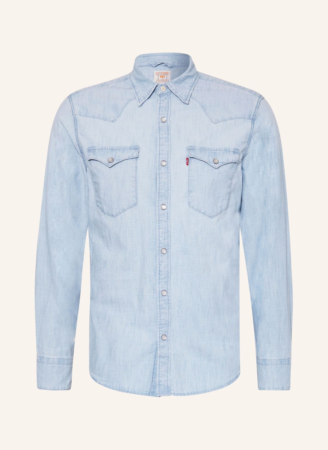 Levi's® Hemd Barstow Standard Fit In Jeansoptik blau von Levis