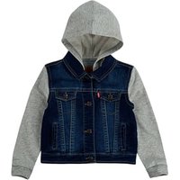 Levi's® Kids Boys Jeansjacke mit Sweatärmel und Kapuze von Levis