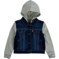 Levi's® Kids Boys Jeansjacke mit Sweatärmel und Kapuze von Levis