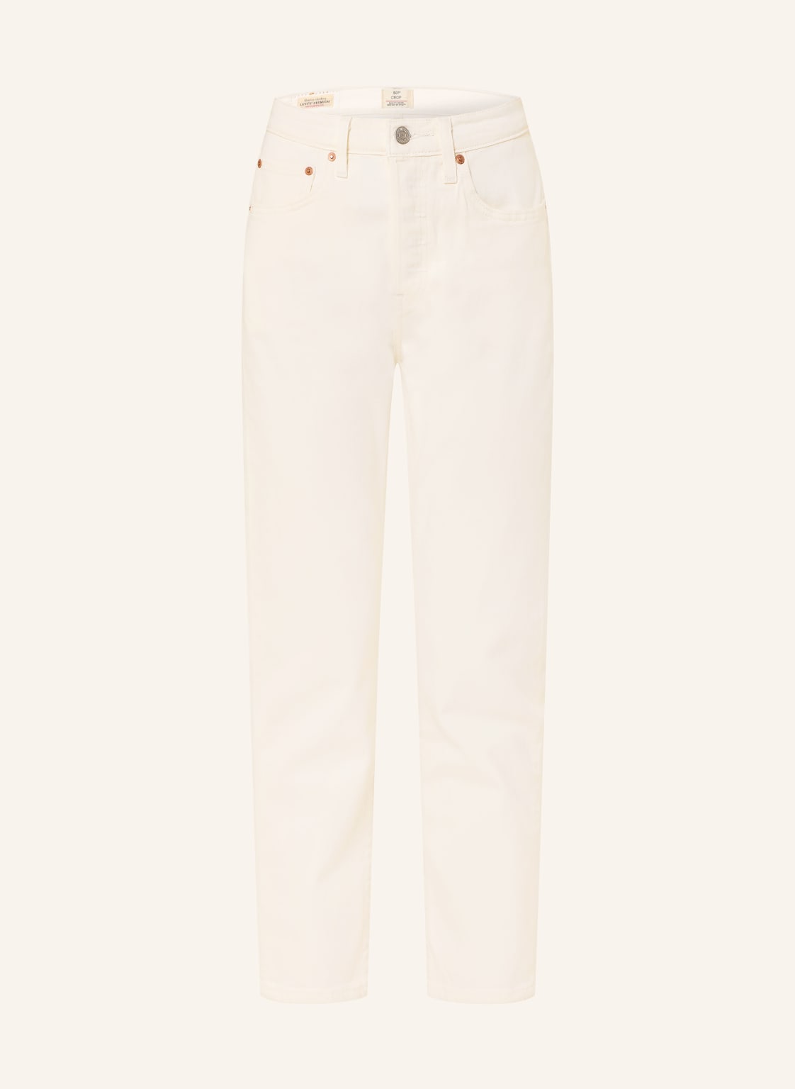 Levi's® Straight Jeans 501 Crop weiss von Levis