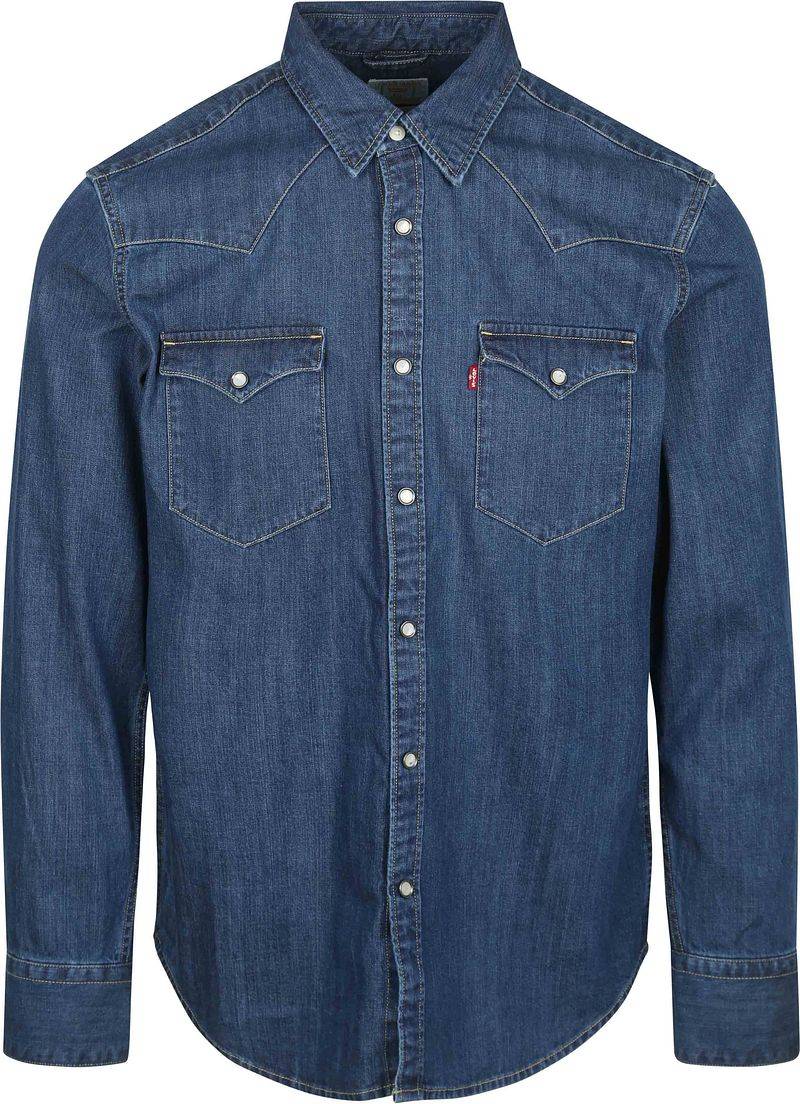 Levi's Barstow Western Hemd Mid Blau - Größe L von Levis