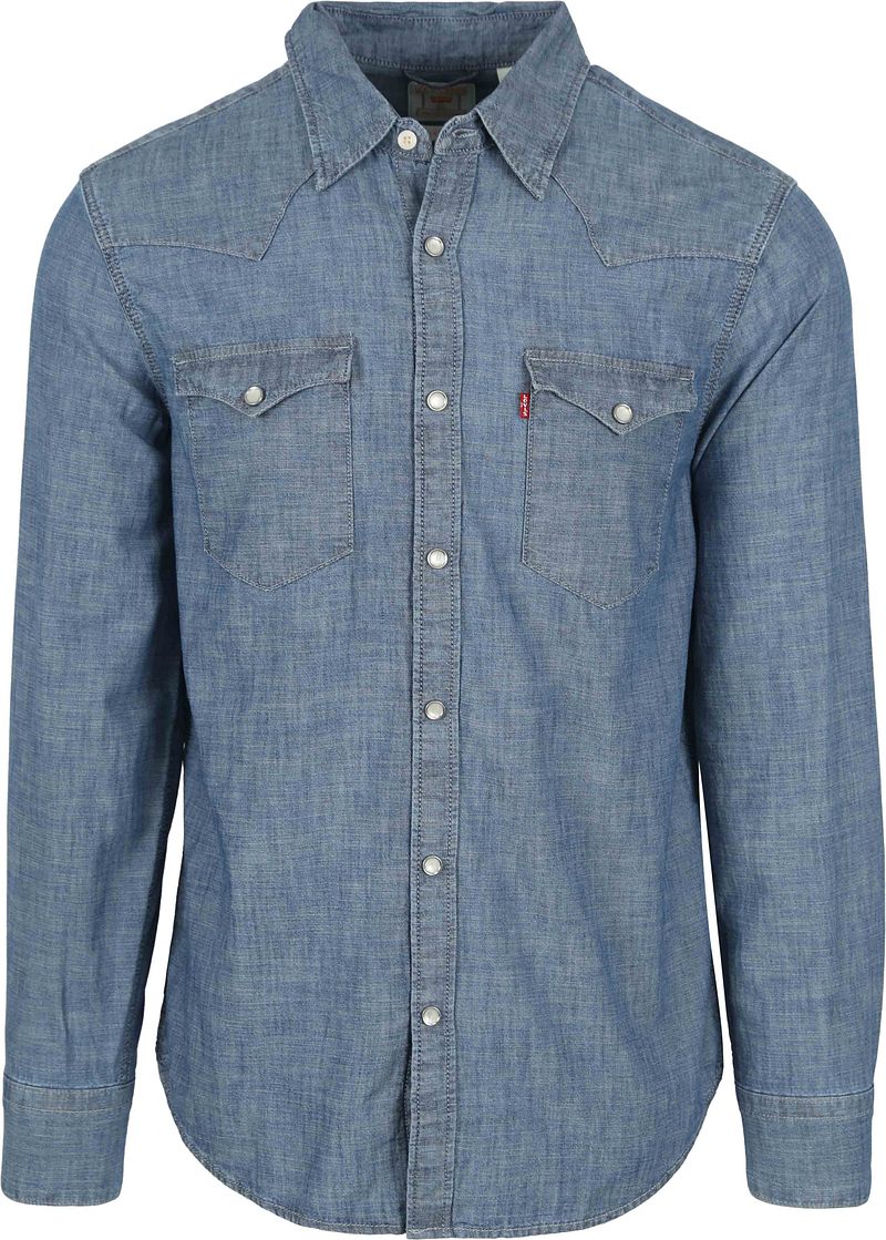 Levi's Barstow Western Hemd Mid Blau - Größe M von Levis