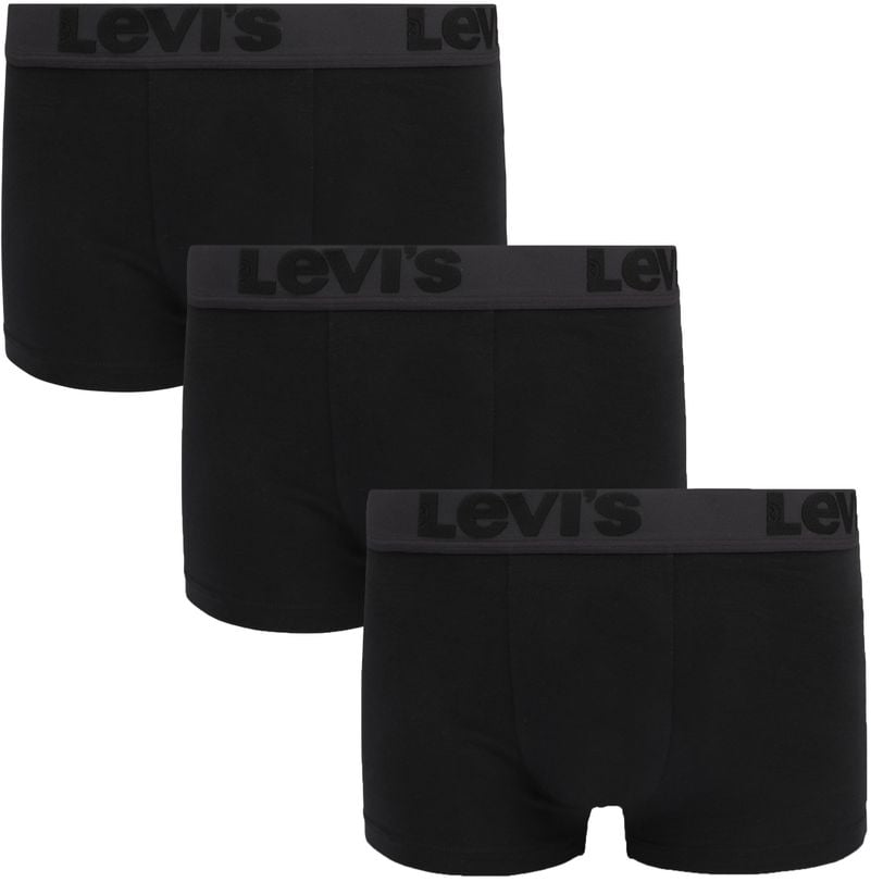 Levi's Boxershorts 3er-Pack Uni Schwarz - Größe L von Levis