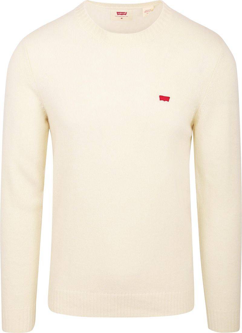 Levi's Original Pullover Wool Off White - Größe XL von Levis