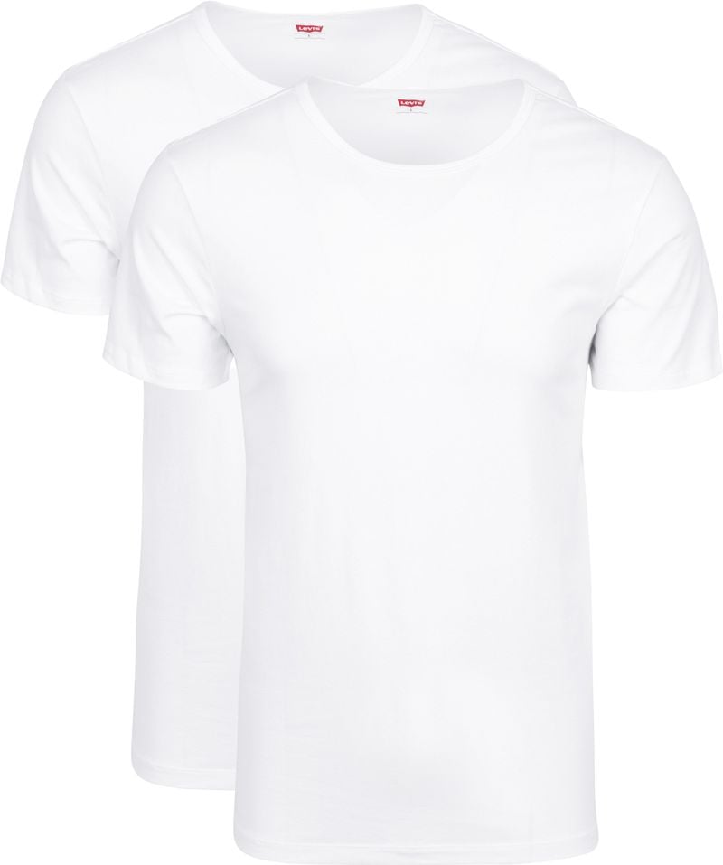 Levi's T-Shirt Rundhals Weiß 2-Pack - Größe L von Levis