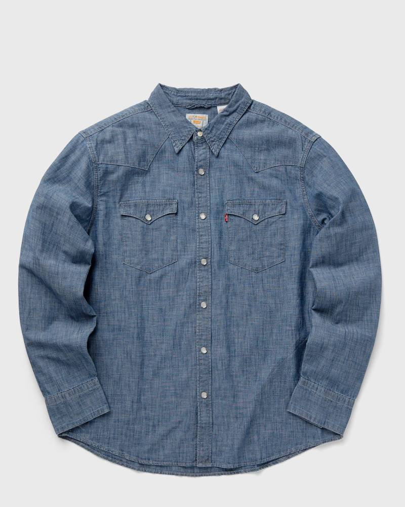 Levis BARSTOW WESTERN STANDARD men Longsleeves blue in Größe:M von Levis