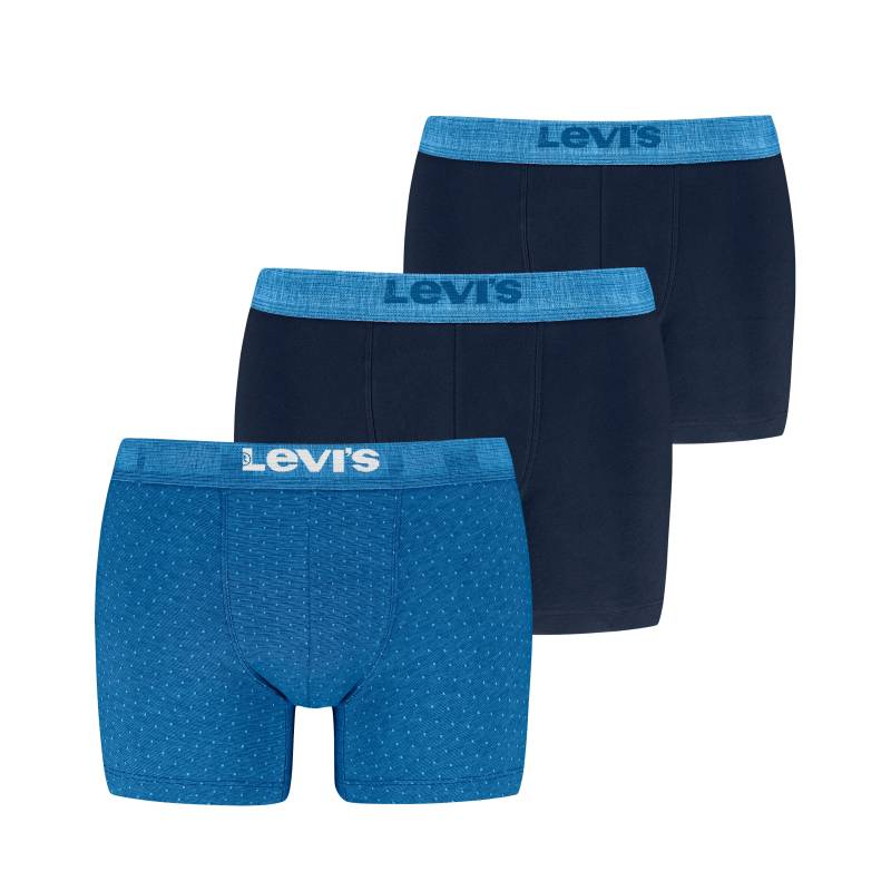 Levis Boxershorts "LEVIS MEN DENIM INSPIRED BOXER BRIEF 3P ECOM", (3er Set), mit bequemem Logobund von Levis