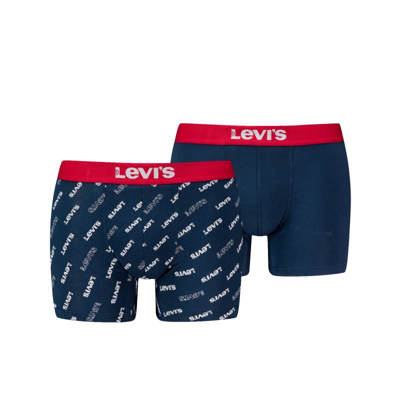 Levis Boxershorts "LEVIS MEN LOGO AOP BOXER BRIEF ORG CO 2P", (2er Pack), mit stilvoller Musterung von Levis