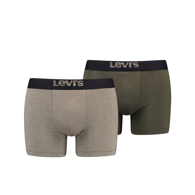 Levis Boxershorts "LEVIS MEN MEL WB BOXER BRIEF ORG CO 2P" 2er Pack, mit breitem Logobund von Levis