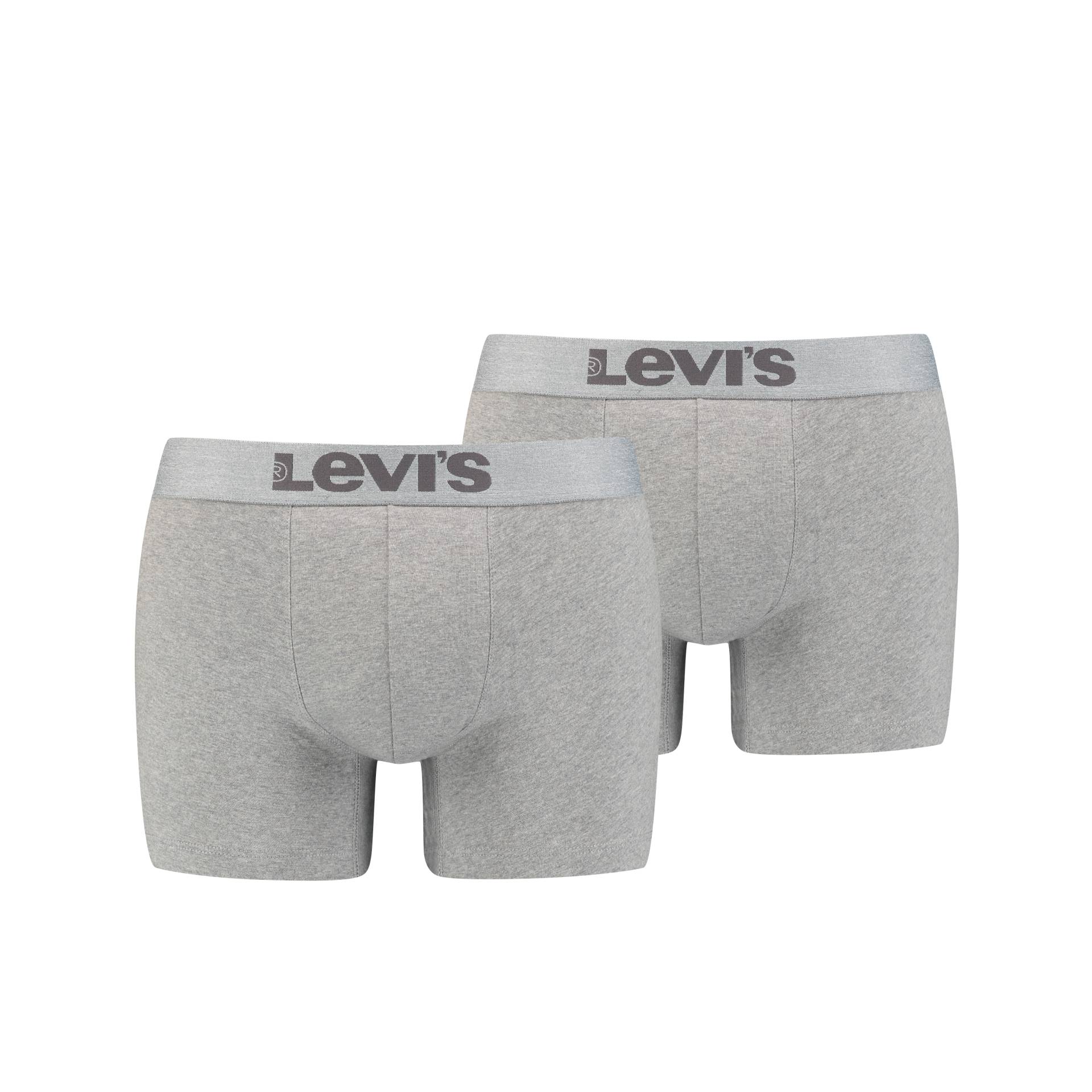 Levis Boxershorts "LEVIS MEN MEL WB BOXER BRIEF ORG CO 2P" 2er Pack, mit breitem Logobund von Levis