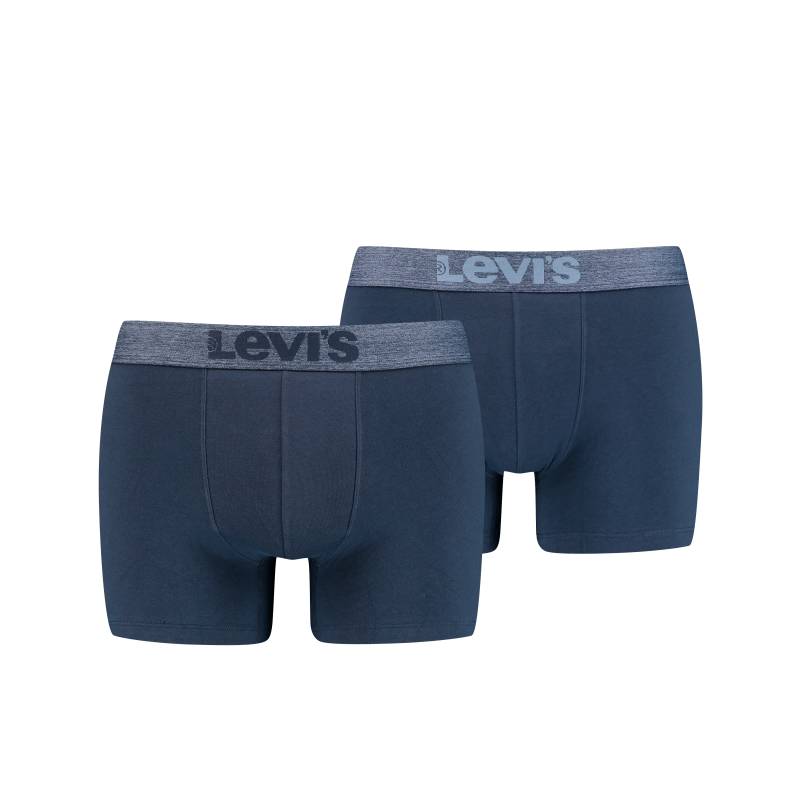 Levis Boxershorts "LEVIS MEN MEL WB BOXER BRIEF ORG CO 2P" 2er Pack, mit breitem Logobund von Levis