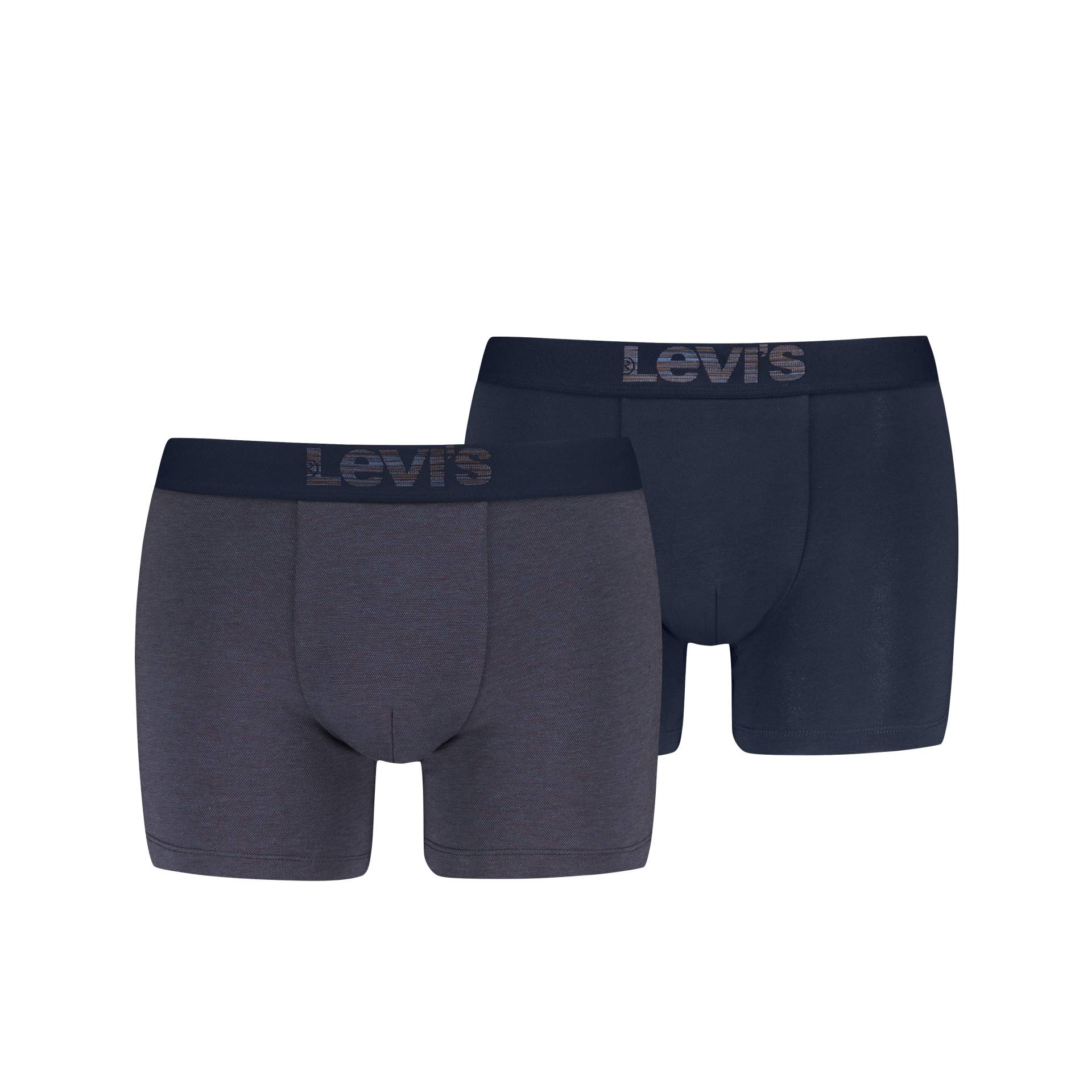 Levis Boxershorts "LEVIS MEN OPT ILL BOXER BRIEF ORG CO 2P", (2er Pack), mit breitem Logobund von Levis