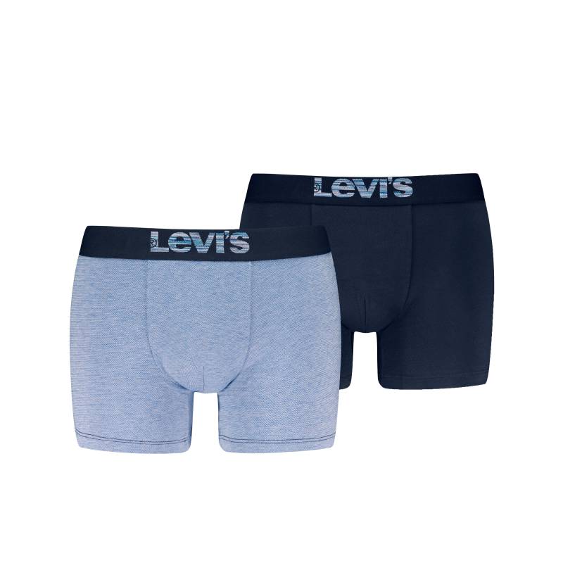 Levis Boxershorts "LEVIS MEN OPT ILL BOXER BRIEF ORG CO 2P", (2er Pack), mit breitem Logobund von Levis