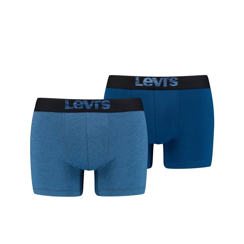 Levis Boxershorts "LEVIS MEN OPT ILL BOXER BRIEF ORG CO 2P", (2er Pack), mit breitem Logobund von Levis