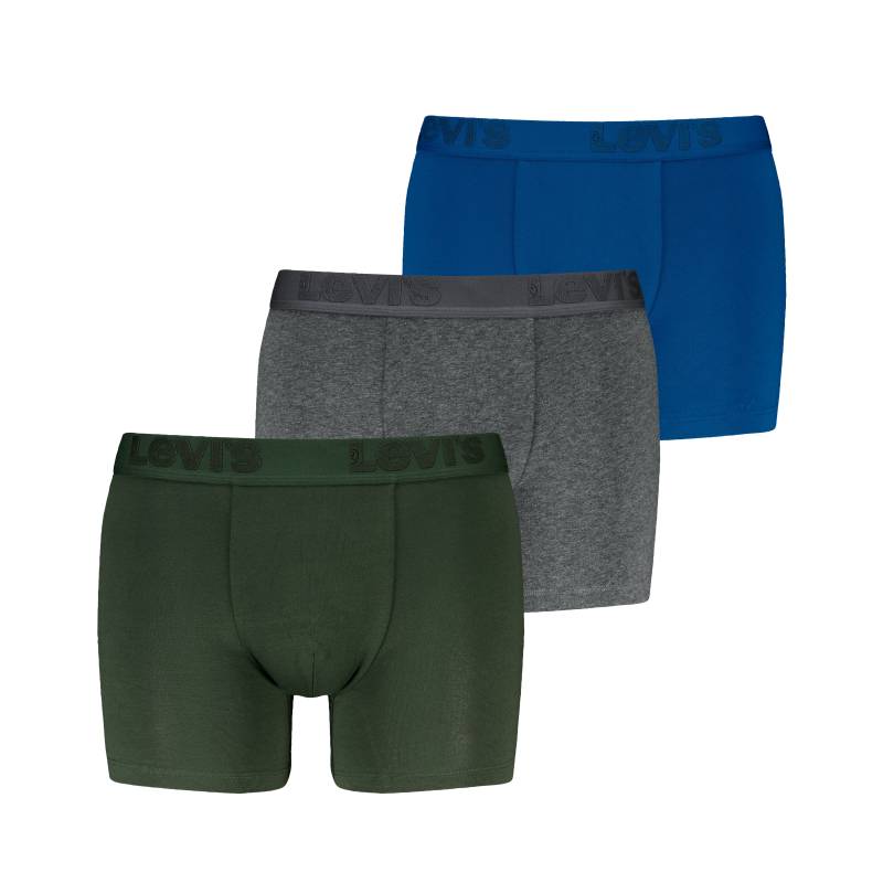 Levis Boxershorts "LEVIS MEN PREMIUM BOXER BRIEF 3P" 3er Pack, mit breitem Logobund von Levis