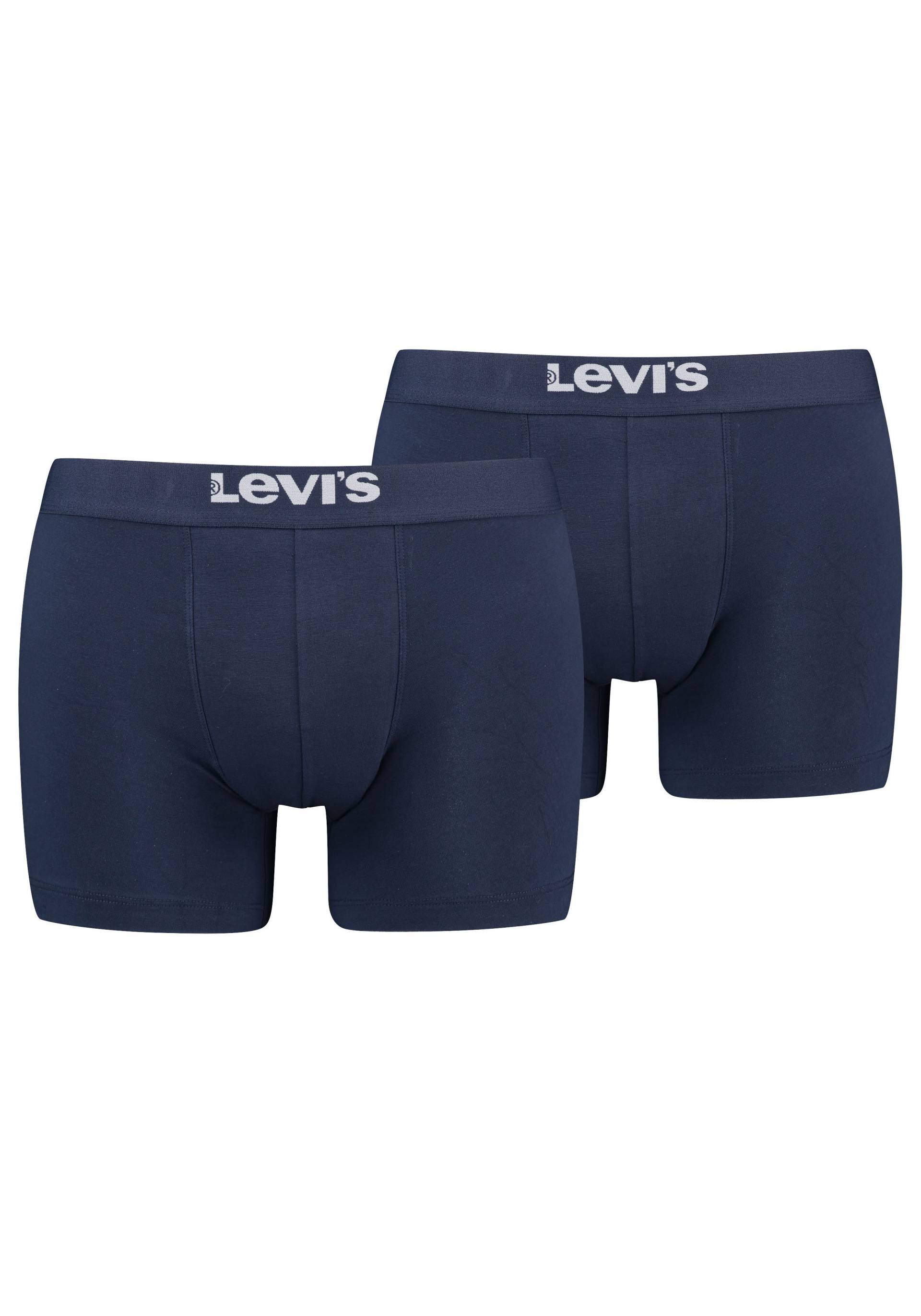 Levis Boxershorts "LEVIS MEN SLD BASC BOXER BRIEF ORG CO 2P" Packung, 2er Pack, mit breitem Logobund von Levis
