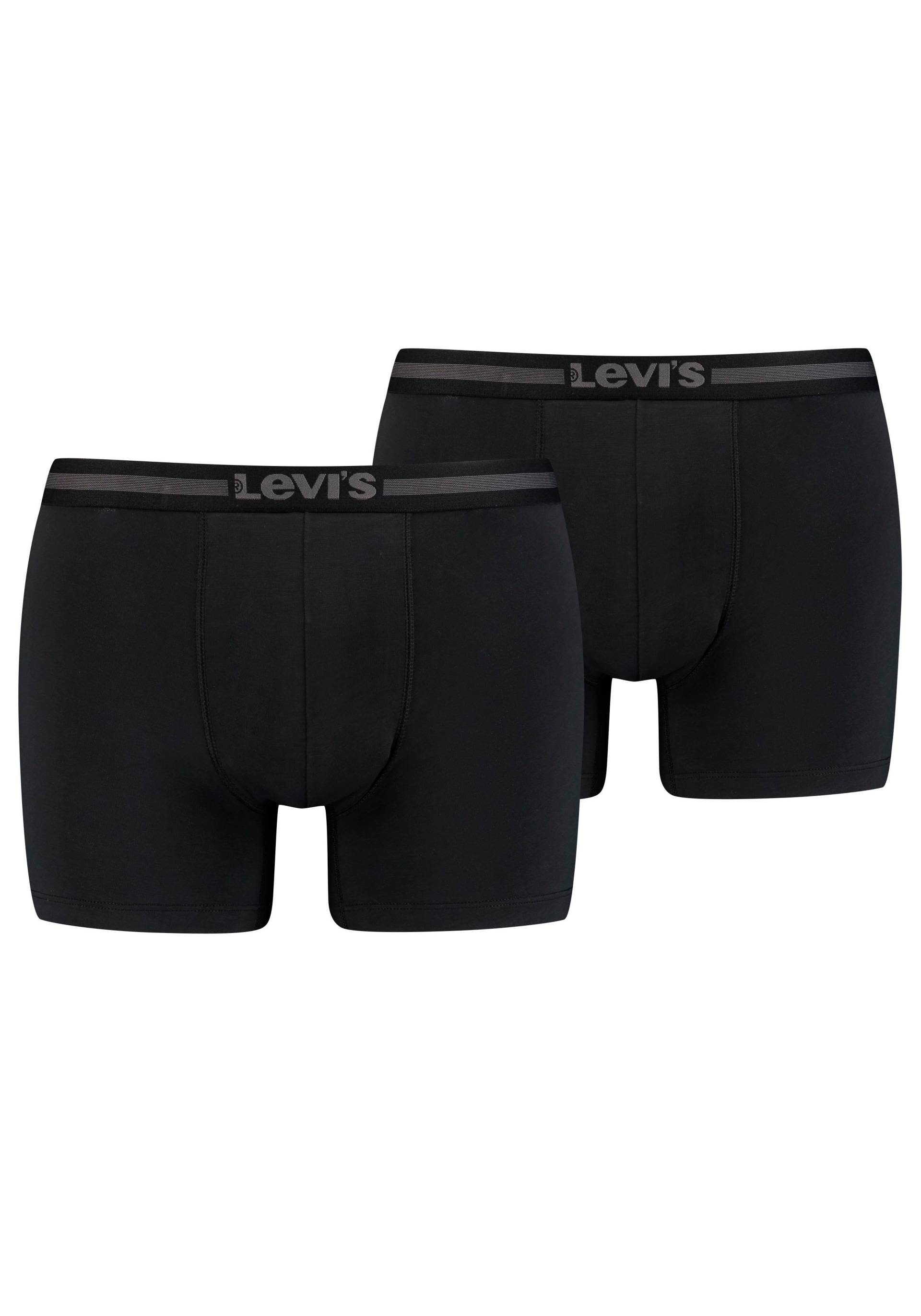 Levis Boxershorts "LEVIS MEN TENCEL BOXER BRIEF 2P", (Packung, 2 St., 2er Pack), mit breitem Logobund von Levis