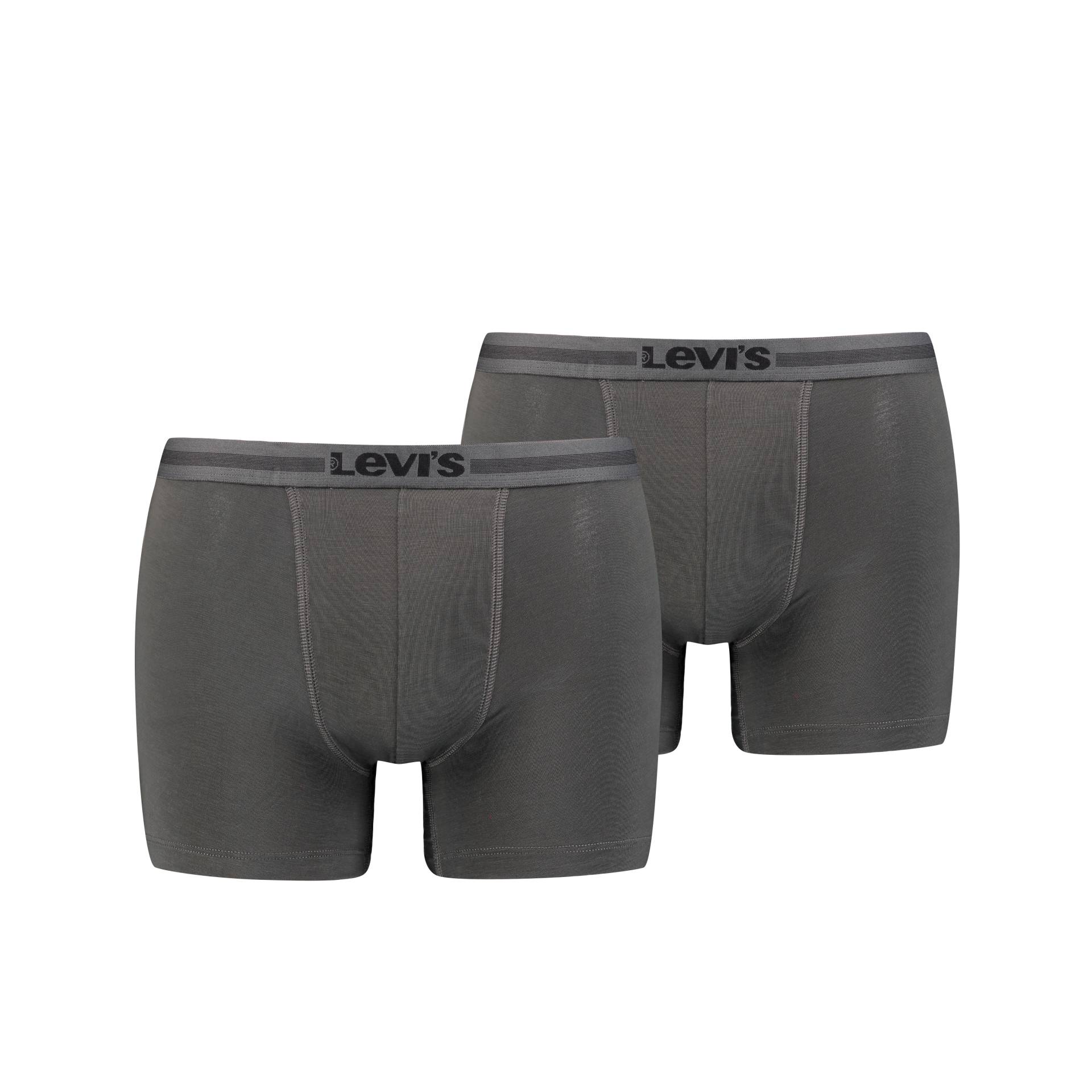 Levis Boxershorts "LEVIS MEN TENCEL BOXER BRIEF 2P", (Packung, 2 St., 2er Pack), mit breitem Logobund von Levis