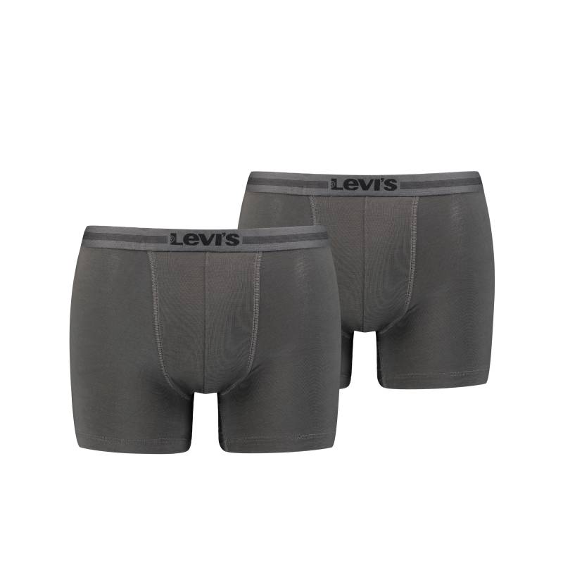 Levis Boxershorts "LEVIS MEN TENCEL BOXER BRIEF 2P", (Packung, 2 St., 2er Pack), mit breitem Logobund von Levis