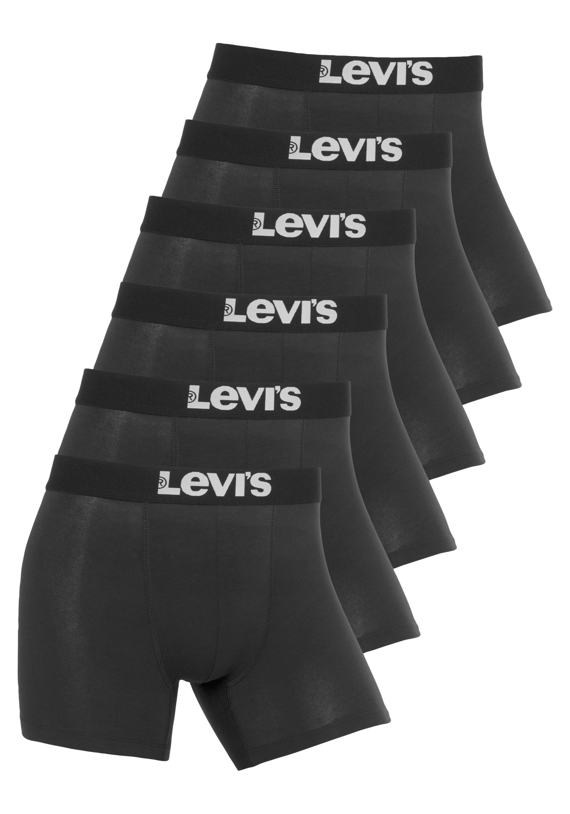 Levis Boxershorts "Levis Men Solid Badic Boxer 6er Pack", (Packung, 6 St.) von Levis