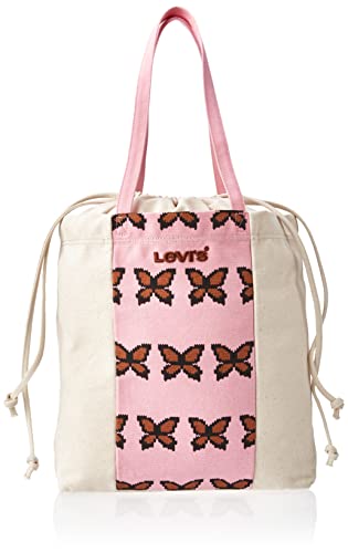 Levis Damen Women's Drawstring Tote Bag, Hellrosa von Levis