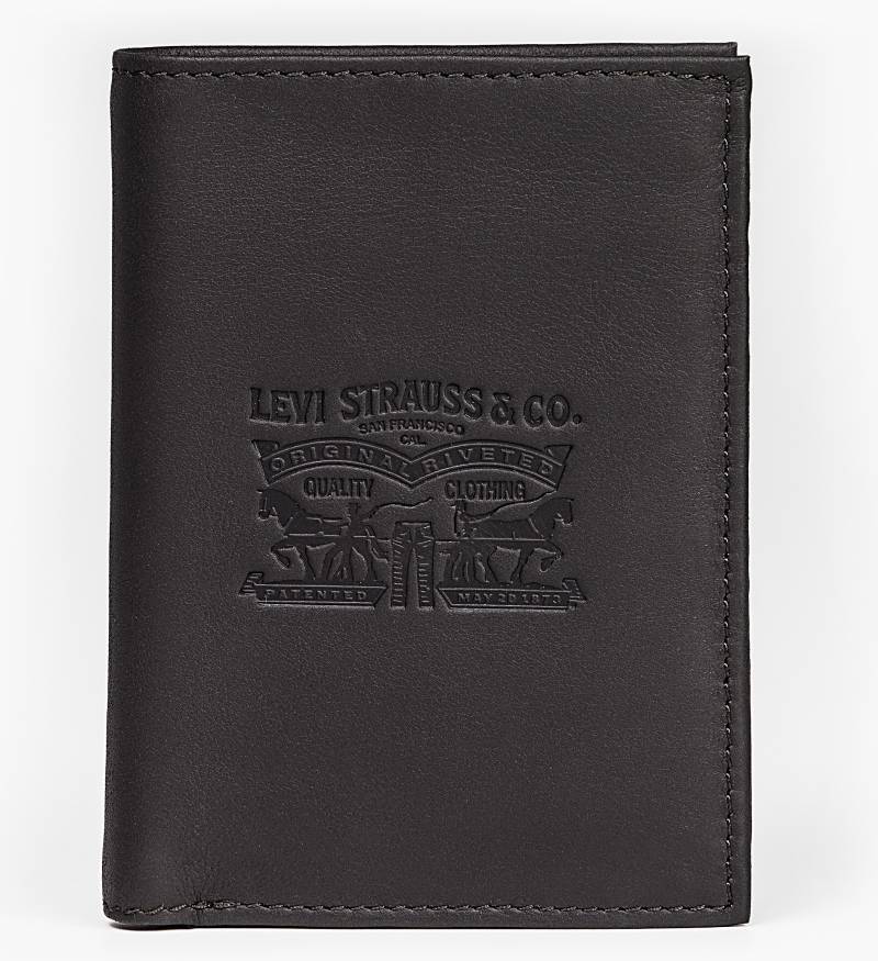 Levis Geldbörse "VINTAGE TWO HORSE VERTICAL COIN WALLET" mit schöner Prägung Herrenbörse Portemonnaie Leder von Levis