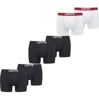 Levis Herren Boxershort Men Solid Basic Boxer Rot Weiss Blau Grau Schwarz - 4er 6er 8er Multipack von Levis