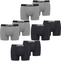 Levis Herren Boxershort Men Solid Basic Boxer Rot Weiss Blau Grau Schwarz - 4er 6er 8er Multipack von Levis