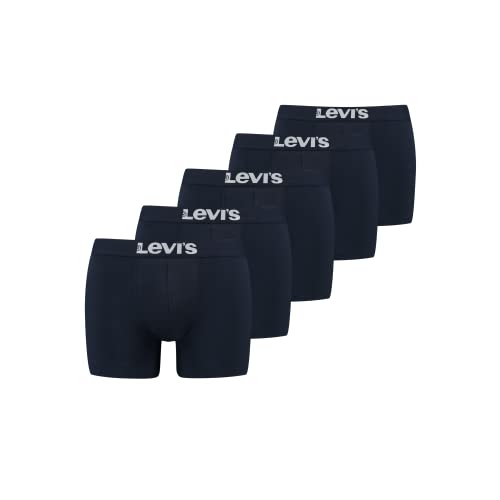 LEVI'S 5er Pack Solid Boxer Original Cotton L-navy 002 von LEVIS